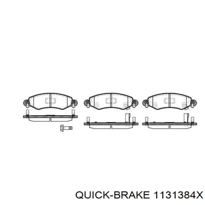 Купить 1131384X Quick Brake Ремкомплект переднего суппорта