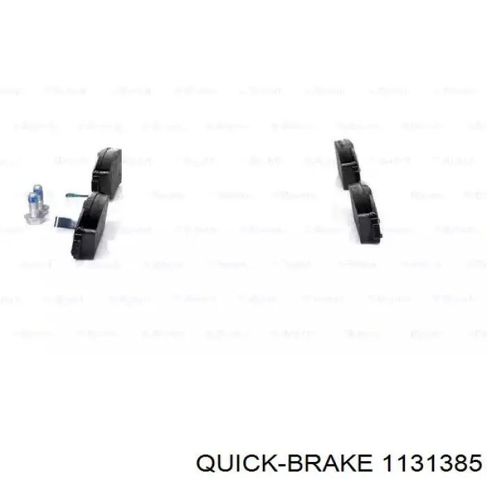Задние тормозные колодки 1131385 Quick Brake
