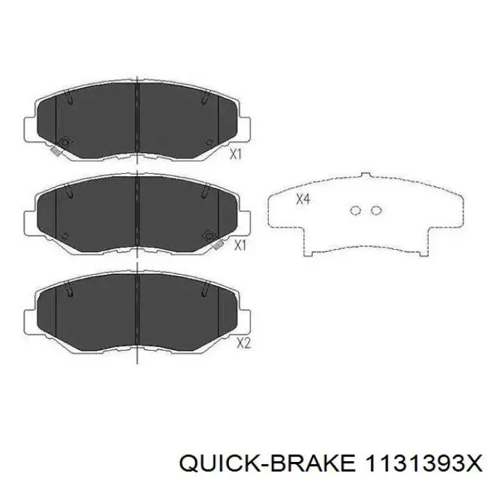 Купить 1131393X Quick Brake Ремкомплект переднего суппорта