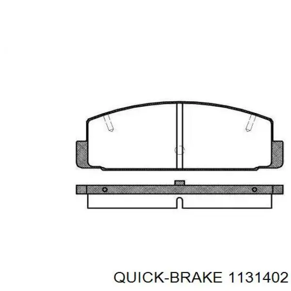 Направляющая суппорта заднего Quick Brake 1131402 цена, от 128.84 UAH