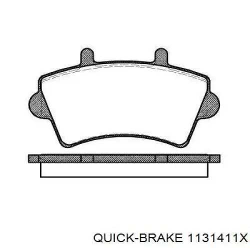 Ремкомплект переднего суппорта 1131411X Quick Brake