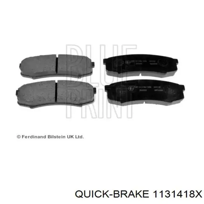 Направляющая суппорта заднего 1131418X Quick Brake