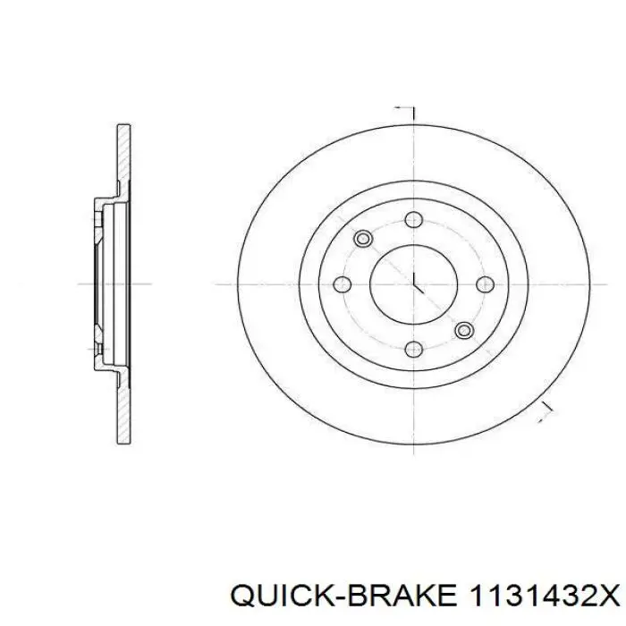 Купить 1131432X Quick Brake Ремкомплект переднего суппорта