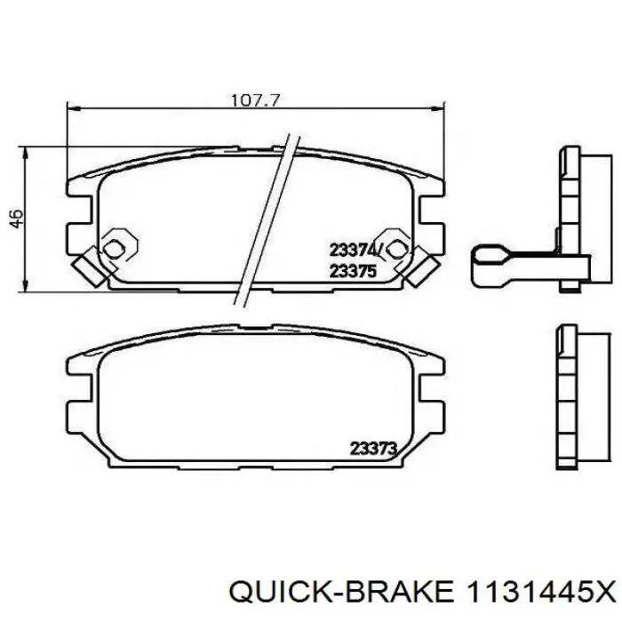 Ремкомплект суппорта 1131445X Quick Brake