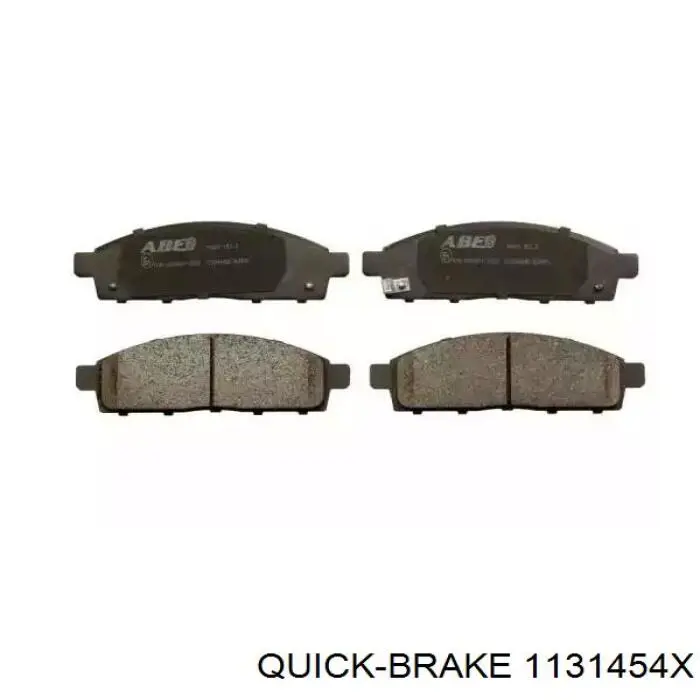 Ремкомплект тормозного суппорта переднего Quick Brake 1131454X