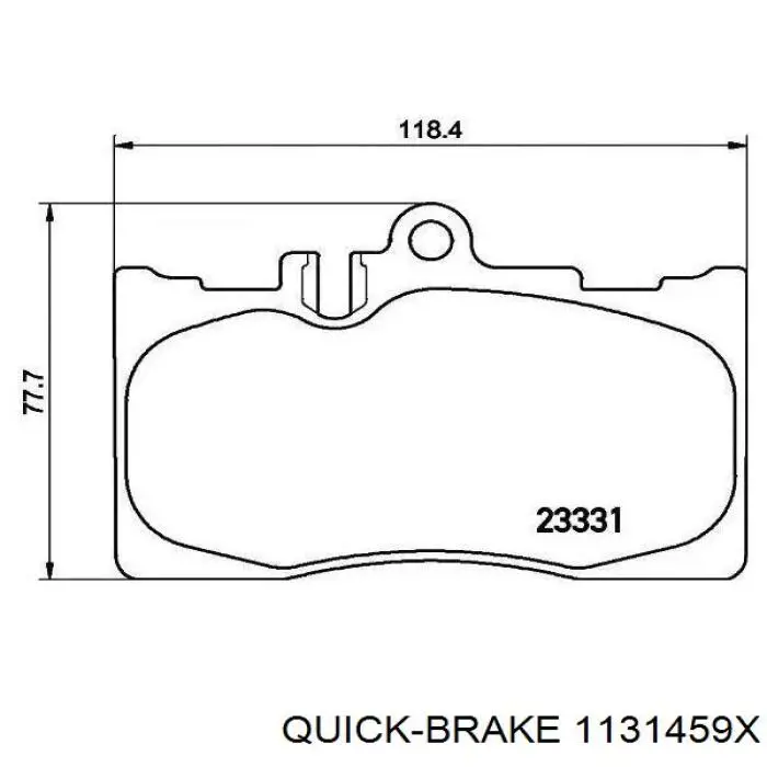 Купить 1131459X Quick Brake Ремкомплект переднего суппорта