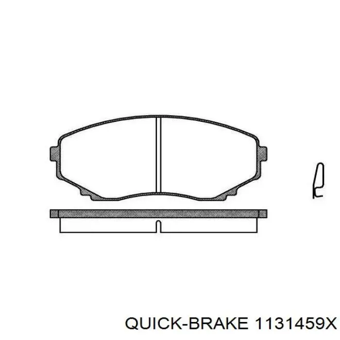1131459X Quick Brake Ремкомплект суппорта тормозного, переднего