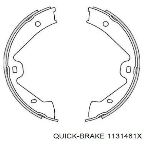 Направляющая суппорта переднего 1131461X Quick Brake