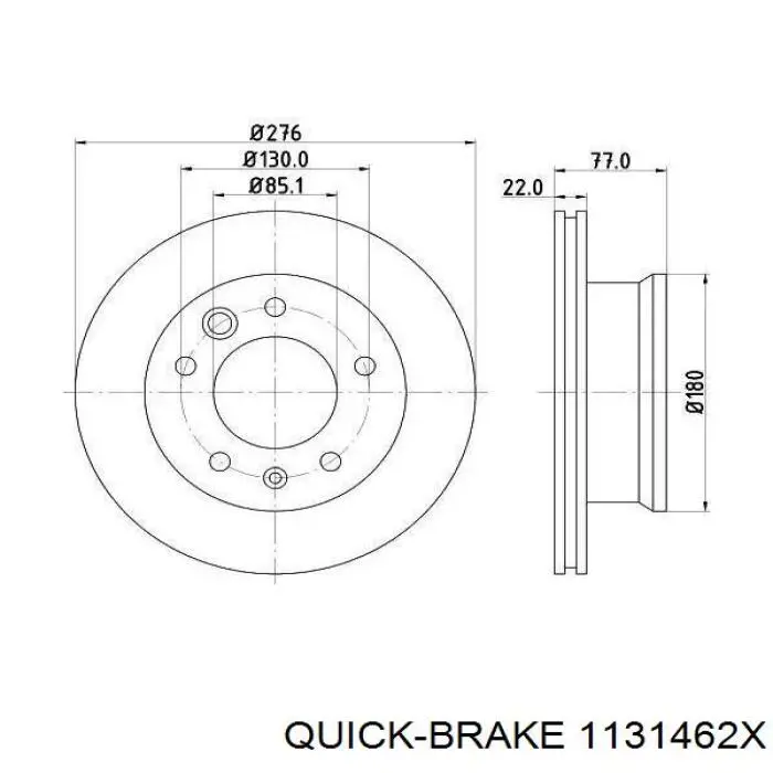 Купить 1131462X Quick Brake Ремкомплект переднего суппорта