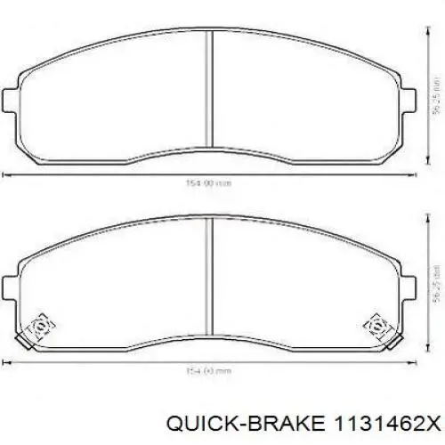 Купить 1131462X Quick Brake Ремкомплект переднего суппорта