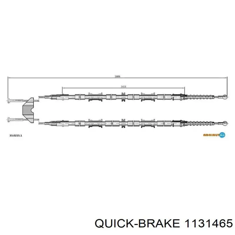 113-1465 Quick Brake ремкомплект суппорта тормозного заднего