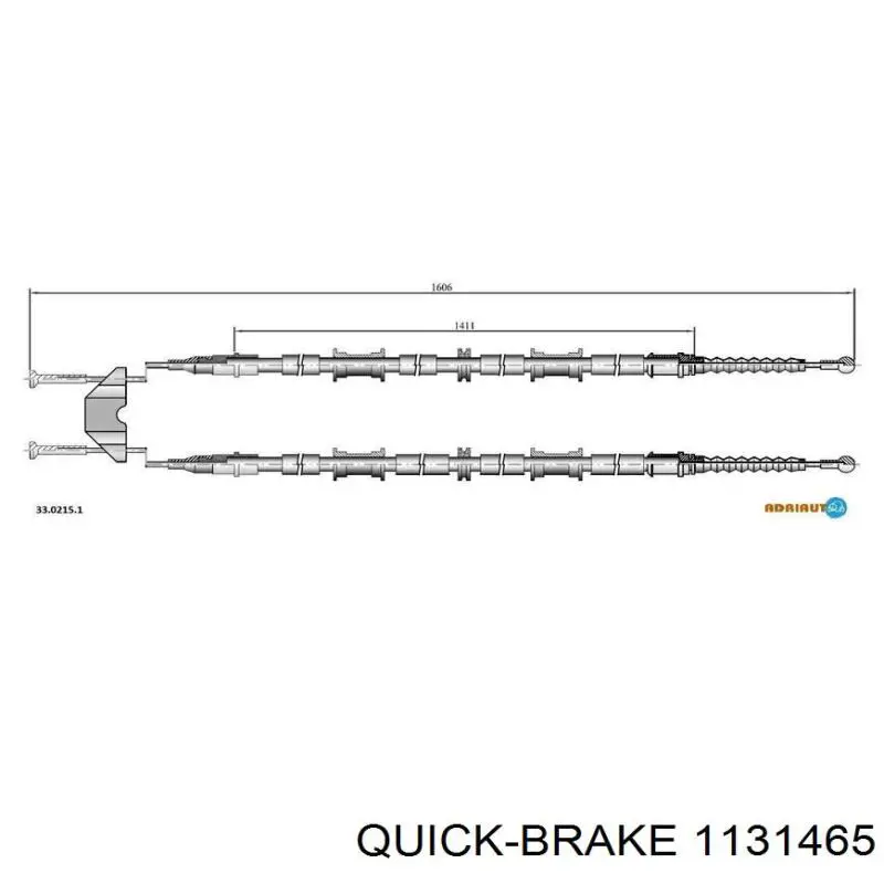 Ремкомплект суппорта 1131465 Quick Brake