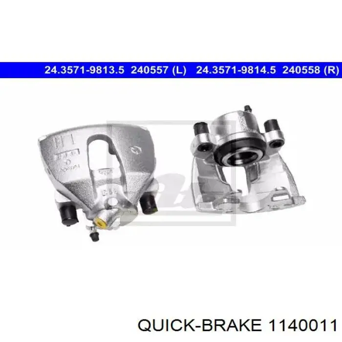 Ремкомплект переднего суппорта 1140011 Quick Brake