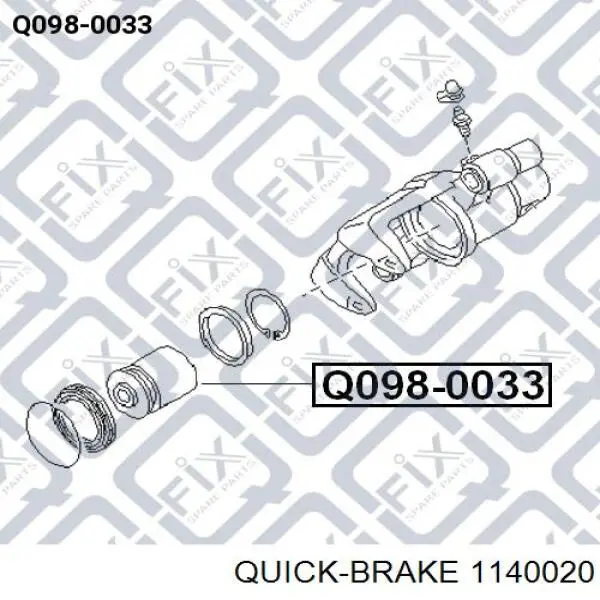 Ремкомплект суппортов Quick Brake 1140020 цена, от 3.39 USD