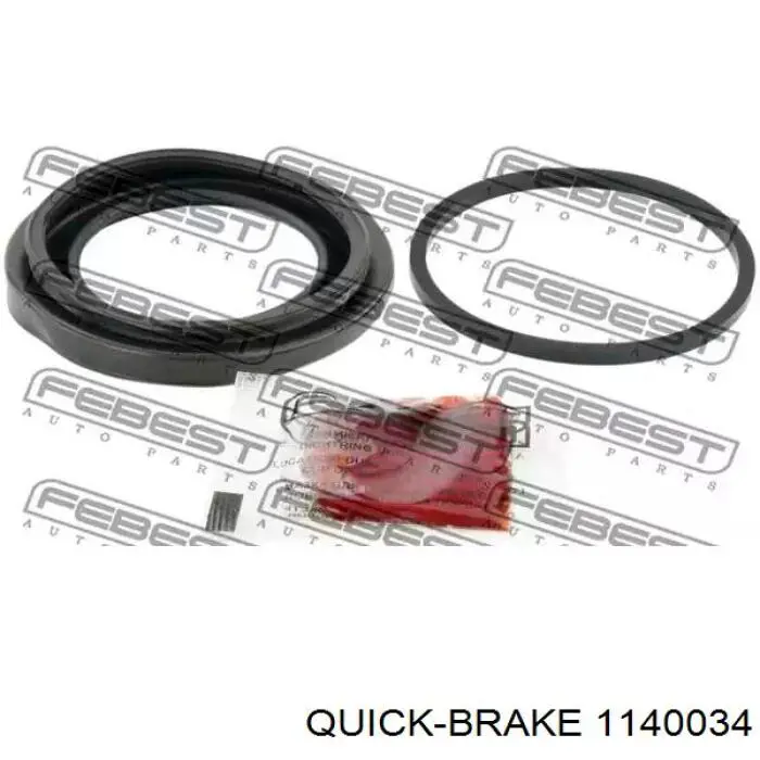 Juego de reparación, pinza de freno trasero 1140034 Quick Brake