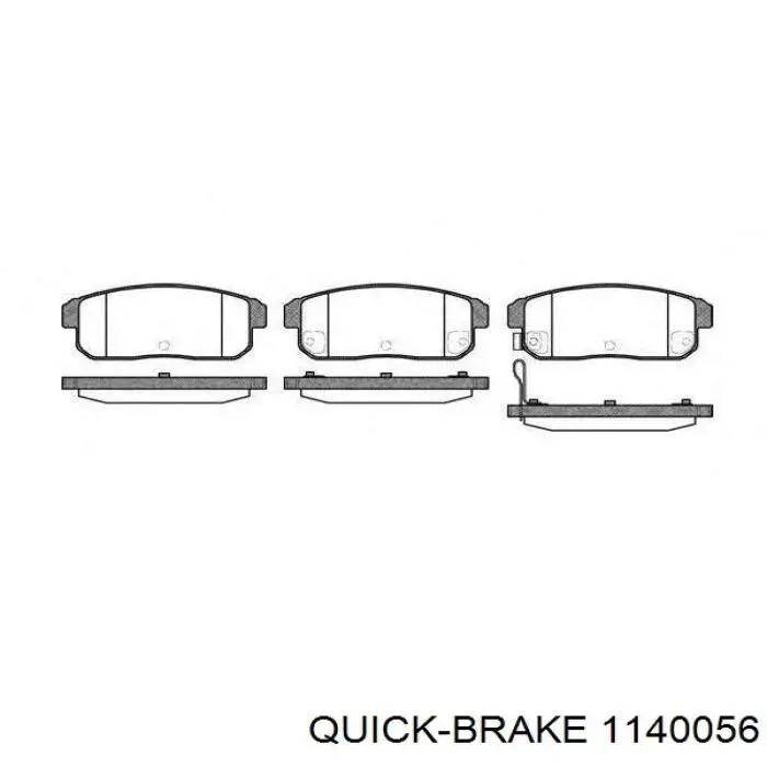 Ремкомплект тормозной системы Quick Brake 1140056 цена, от 3.83 USD