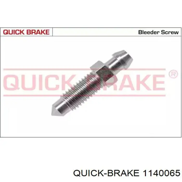 Kit de reparación, pinza de freno trasero 1140065 Quick Brake