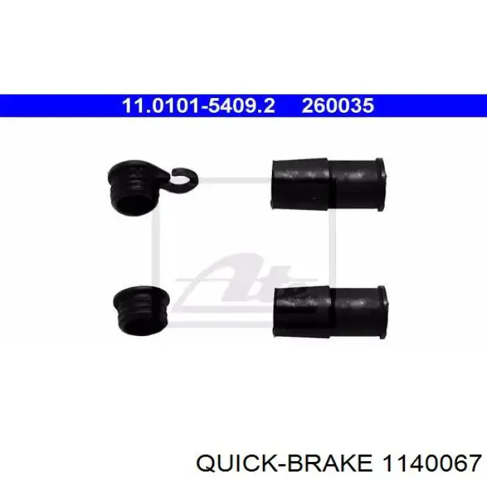 114-0067 Quick Brake kit de reparação de suporte do freio dianteiro