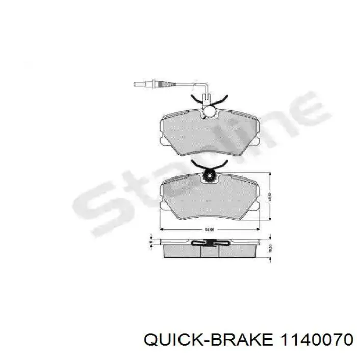 Купить 1140070 Quick Brake Ремкомплект суппорта тормозного, заднего