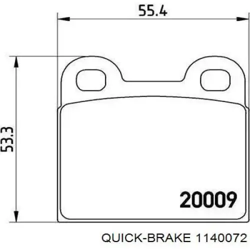 Ремкомплект суппортов Quick Brake 1140072 цена, от 2.84 USD