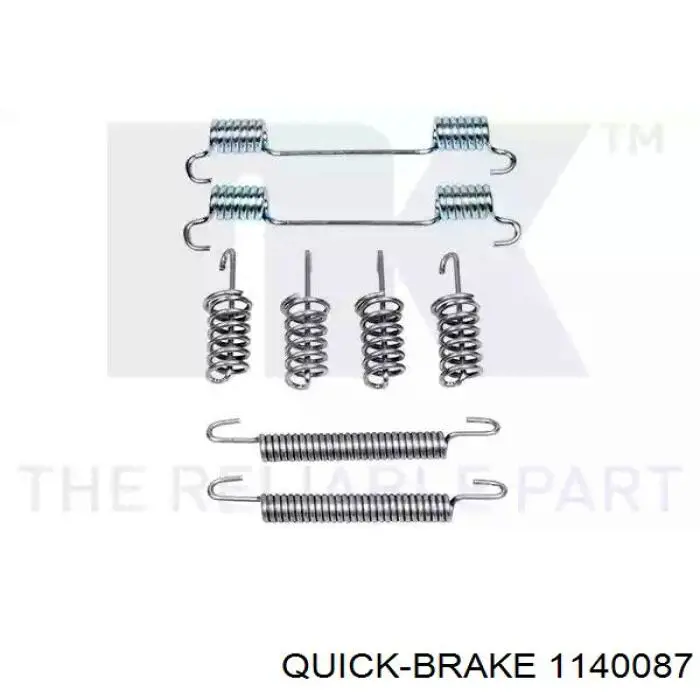 Ремкомплект переднего суппорта 1140087 Quick Brake