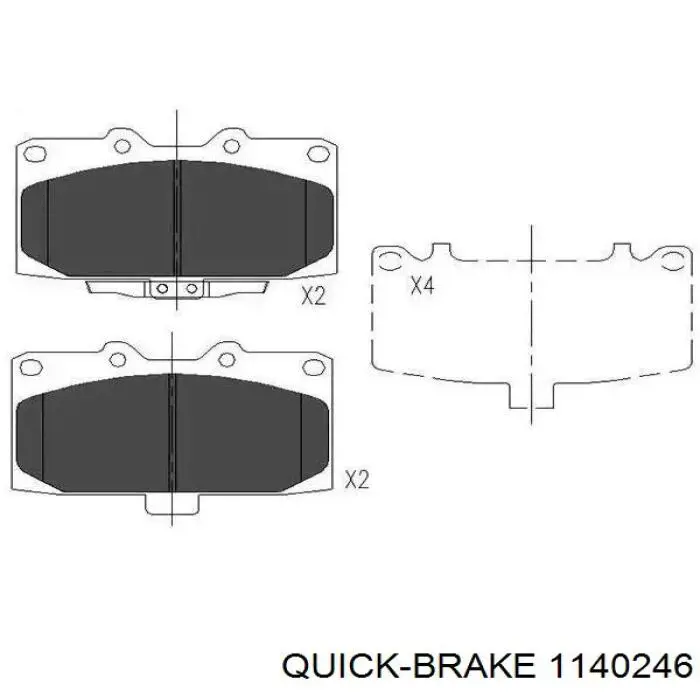 Ремкомплект переднего суппорта MMR527979 Mitsubishi
