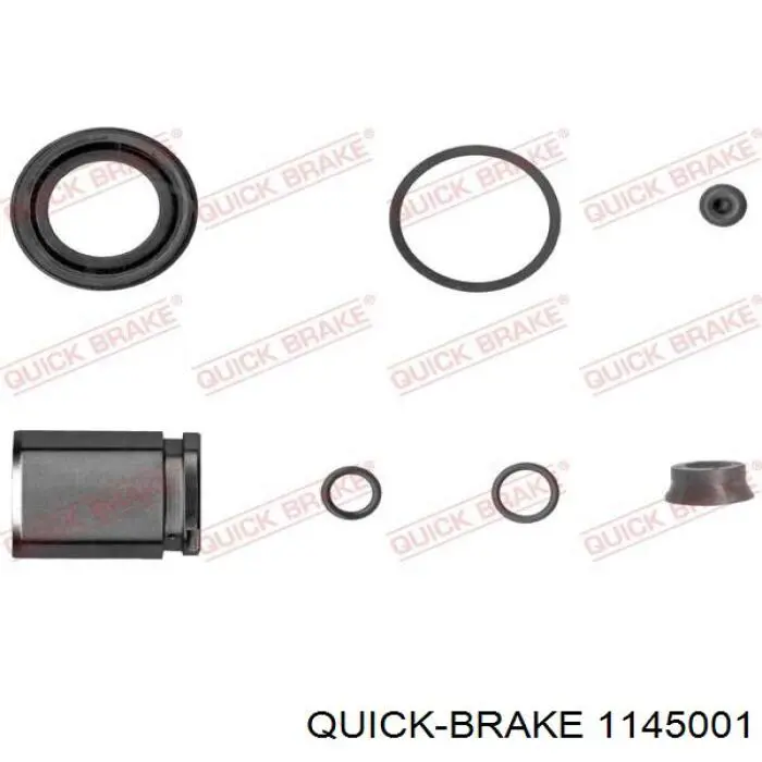 114-5001 Quick Brake kit de reparação de suporte do freio traseiro