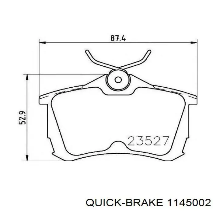 Ремкомплект суппорта 1145002 Quick Brake