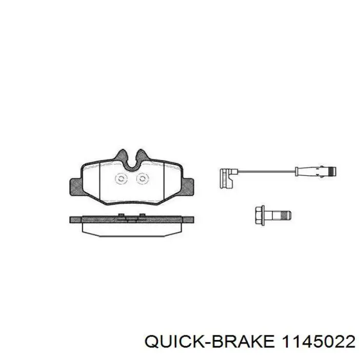 Ремкомплект суппорта 1145022 Quick Brake