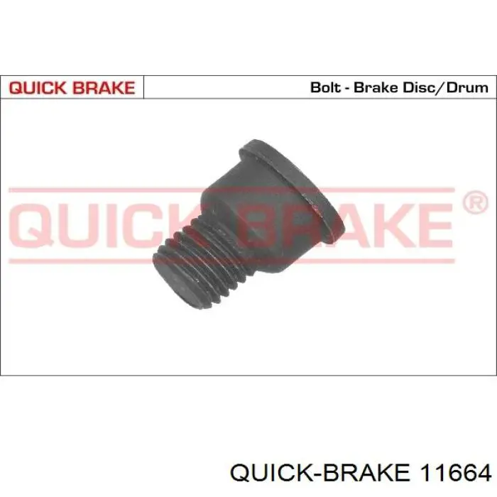 11664 Quick Brake parafuso (porca de fixação)