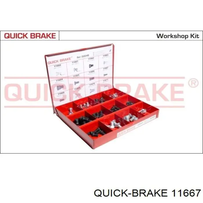 11667 Quick Brake parafuso (porca de fixação)