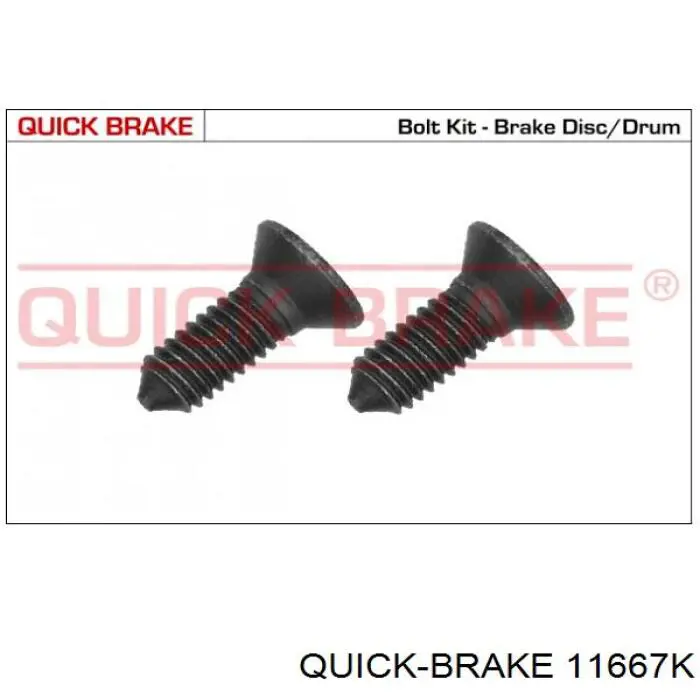 Болт/гайка кріплення 11667K Quick Brake