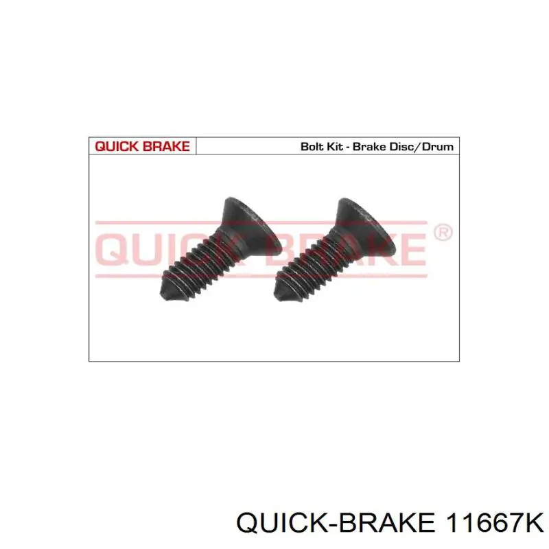 11667K Quick Brake болт (гайка крепежа)