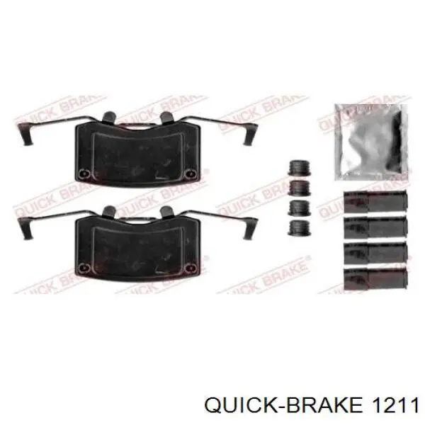 Колодки дисковые  Quick Brake 1211 цена, от 11.88 USD