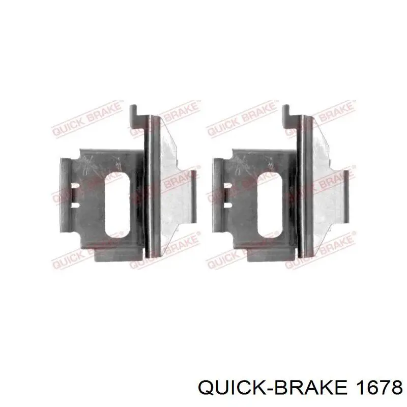 1678 Quick Brake Комплект пружинок крепления дисковых передних колодок