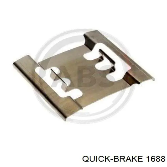 Комплект пружинок крепления дисковых колодок передних 1688 Quick Brake