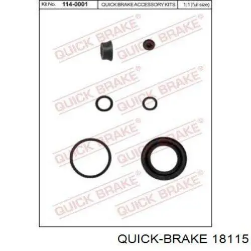 Пружинная защелка суппорта Quick Brake 18115 цена, от 1.47 USD