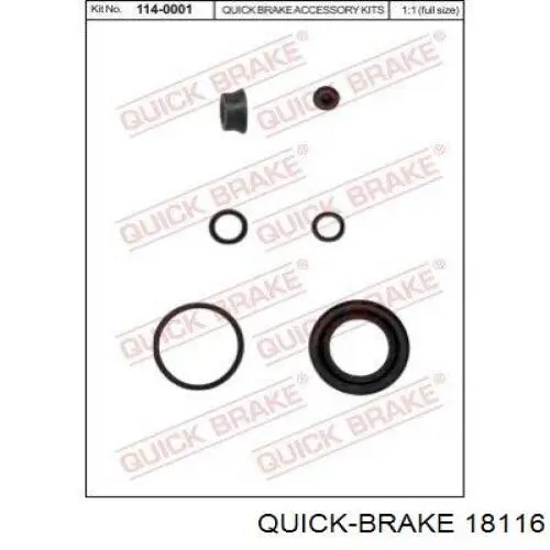  Quick Brake 18116 цена, от 1.61 USD