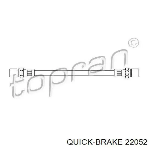 Шланг гальмівний задній 22052 Quick Brake