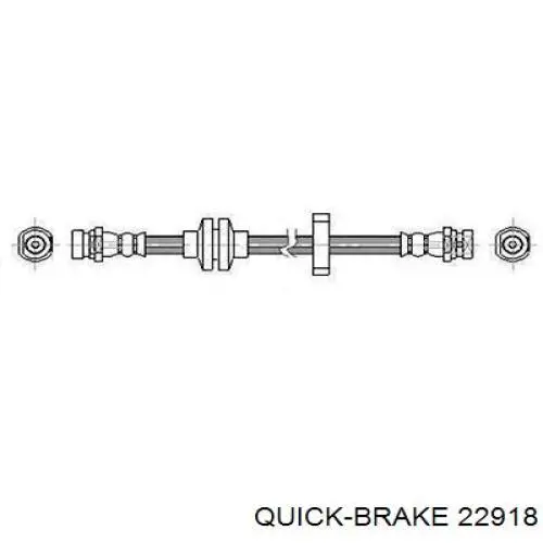 Шланг тормозной передний 22918 Quick Brake