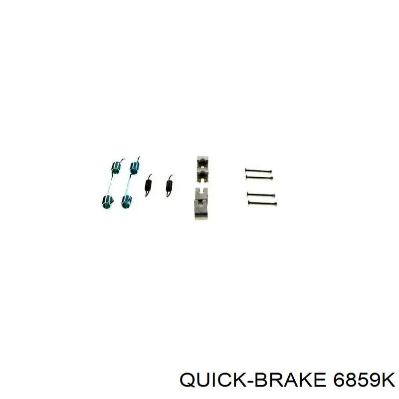 6859K Quick Brake Ремкомплект тормозов задних