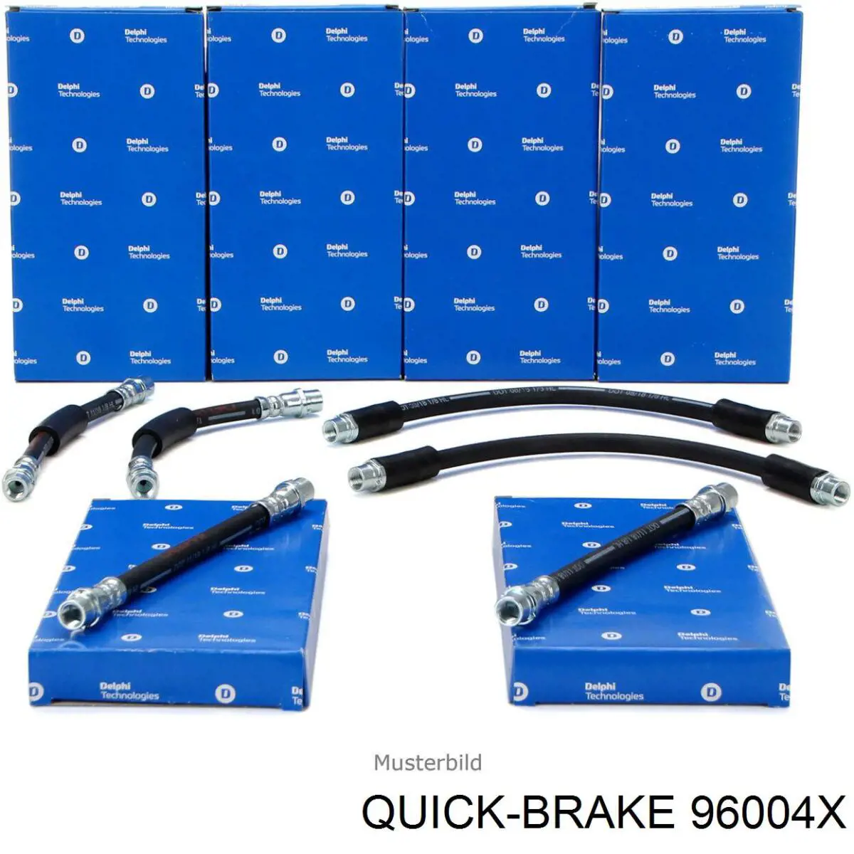 Купить 96004X Quick Brake Шланг тормозной задний правый