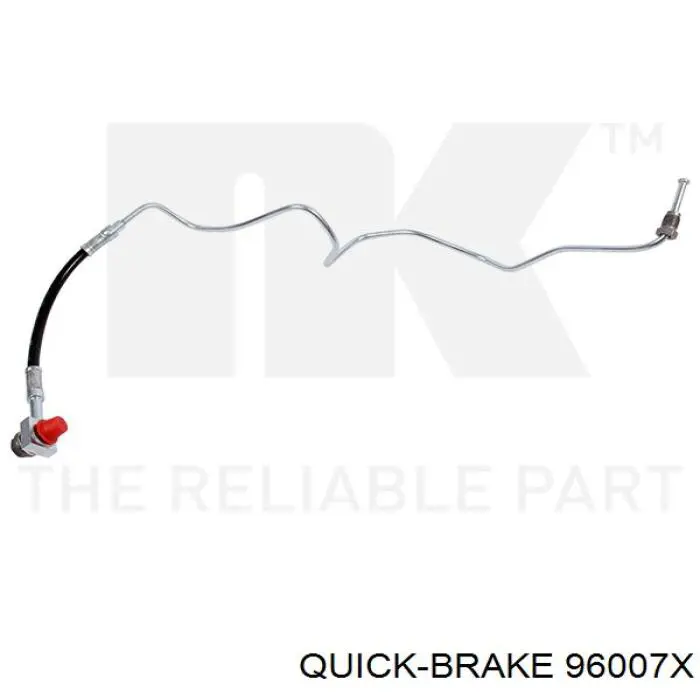 96007X Quick Brake Шланг тормозной задний левый