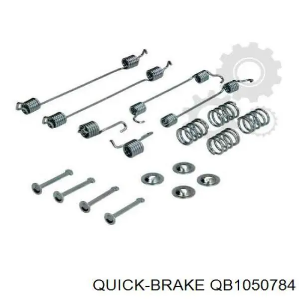 Монтажный комплект задних барабанных колодок QB1050784 Quick Brake