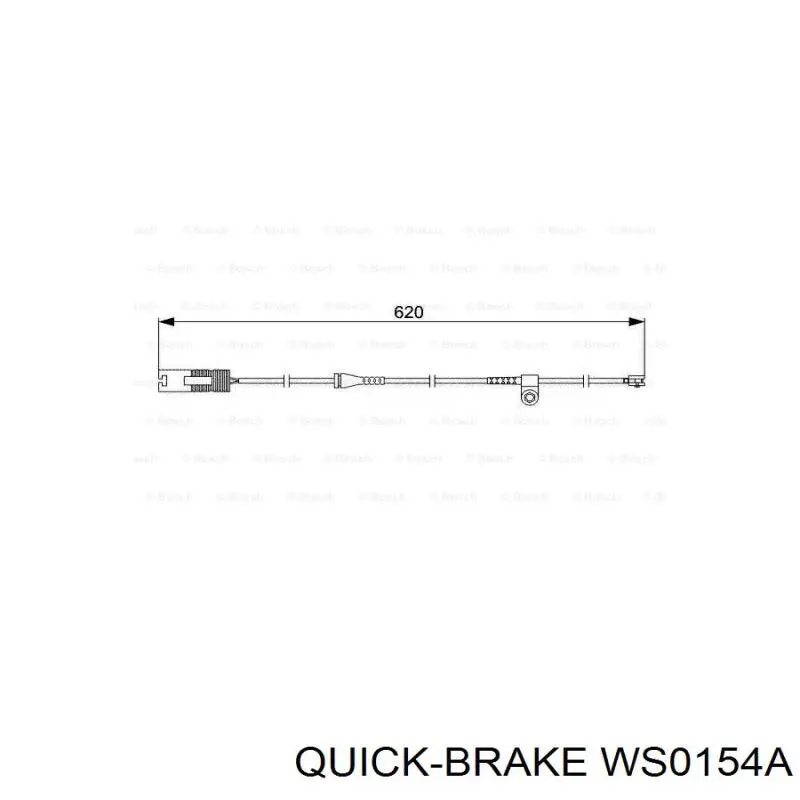 WS0154A Quick Brake датчик износа тормозных колодок задний