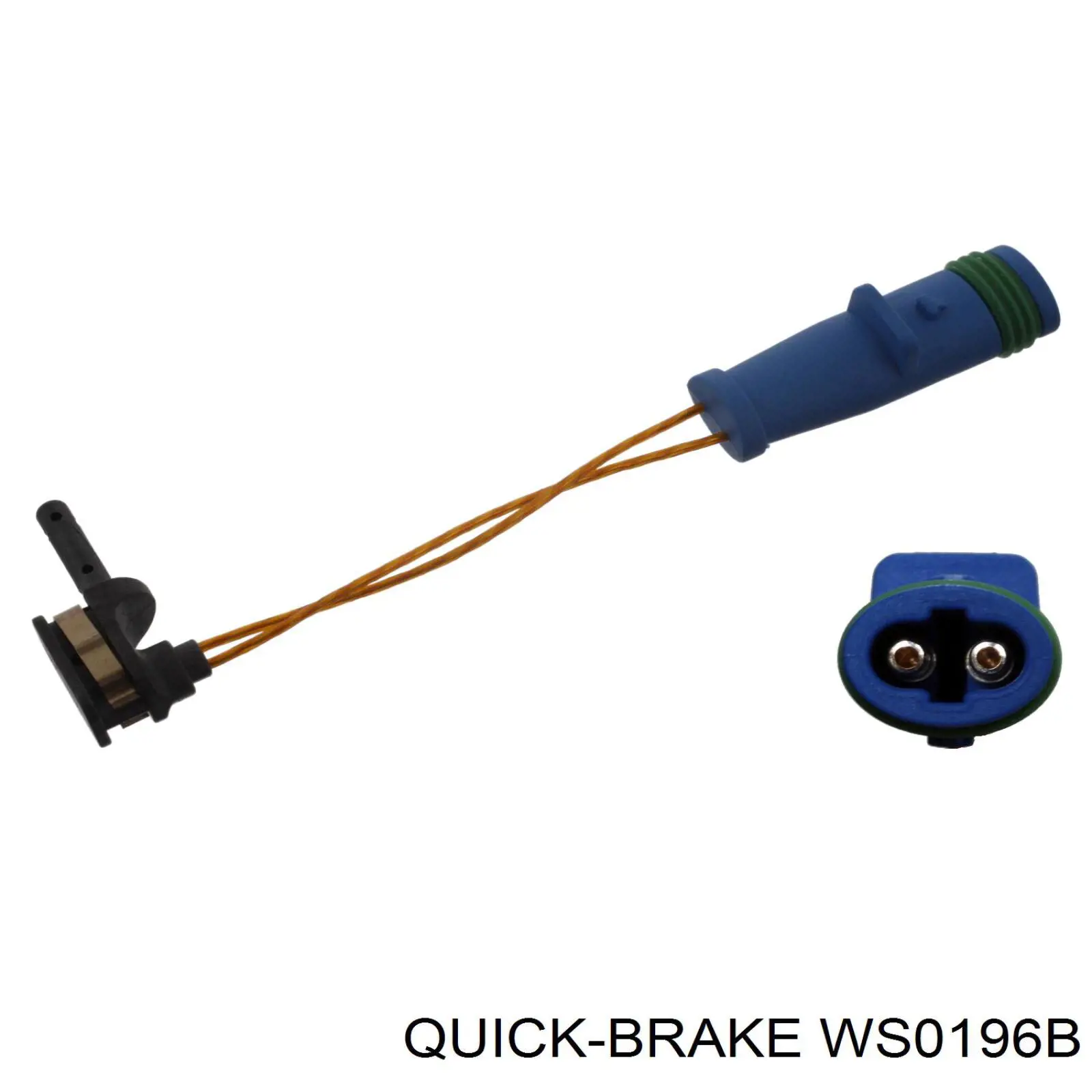 Датчик зносу гальмівних колодок, передній WS0196B Quick Brake