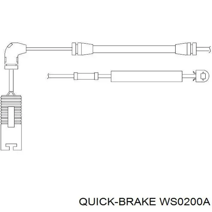 Датчик зносу гальмівних колодок, задній WS0200A Quick Brake