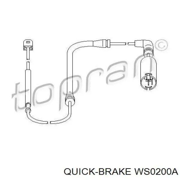 Купить WS0200A Quick Brake Датчик износа тормозных колодок задний