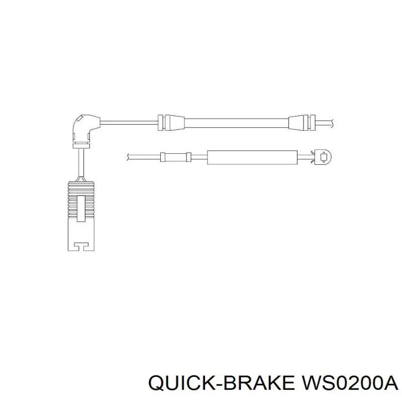 Датчик износа тормозных колодок, задний Quick Brake WS0200A цена, от 5.32 USD