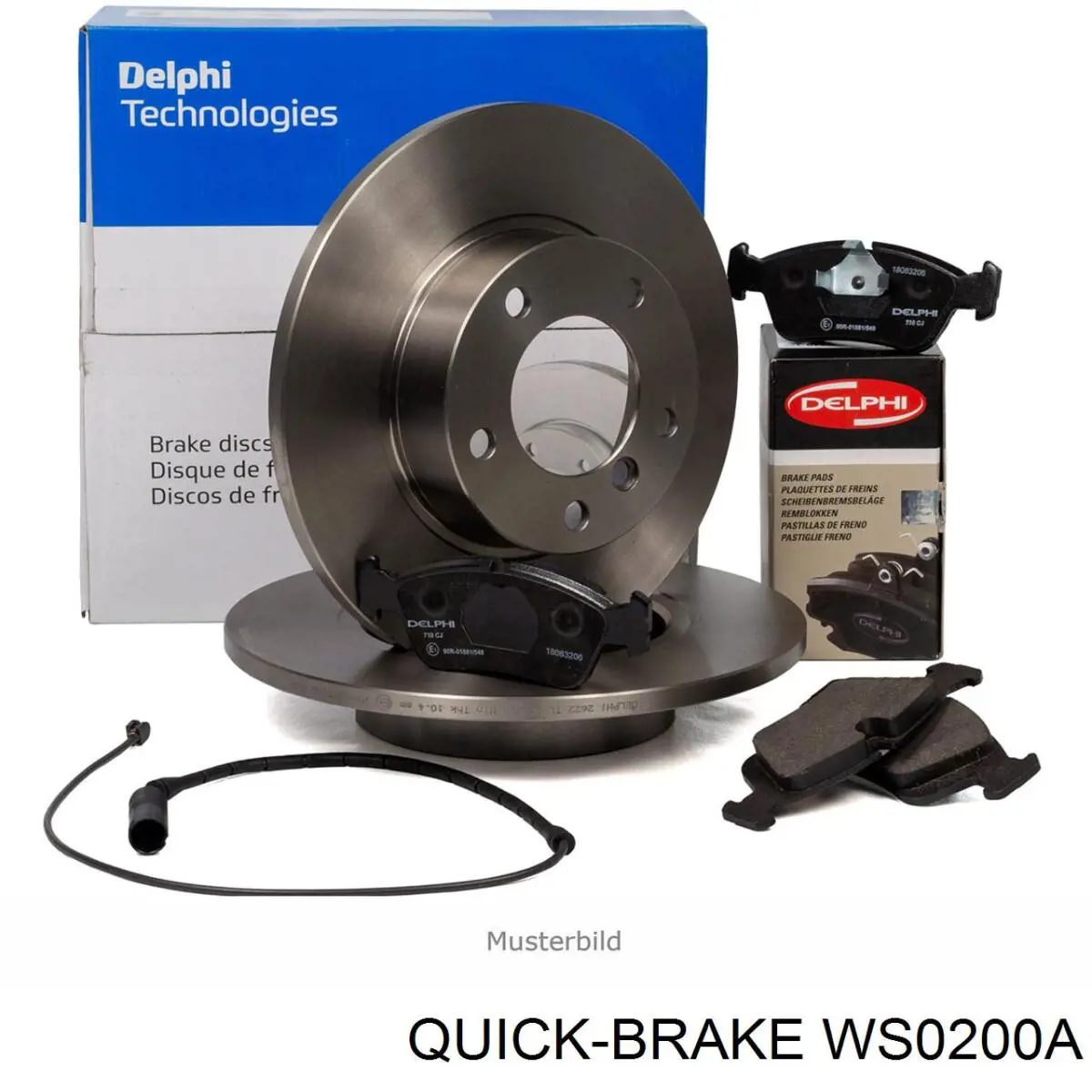 WS0200A Quick Brake  Датчик износа тормозных колодок задний